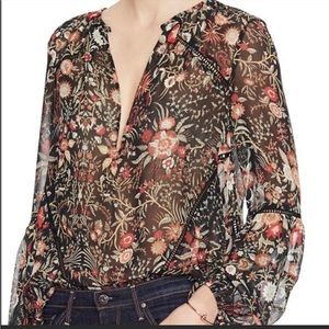 Intermix Floral Blouse Sz P